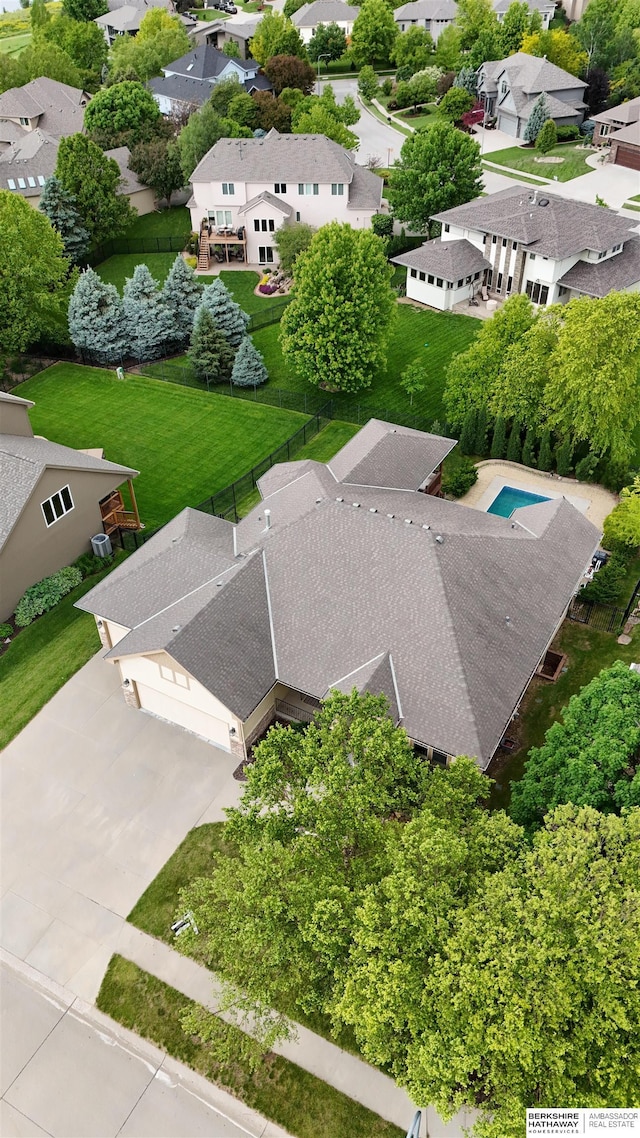 14906 Hanover St, Bennington, NE 68007 - aerial perspective of suburban area