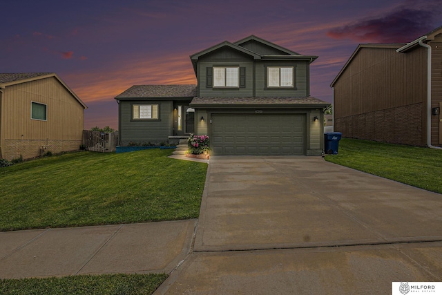 7423 N 139th Ave, Omaha, NE 68142 - view of front of property with concrete driveway and an attached garage