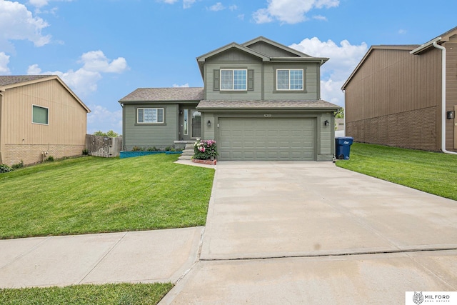 7423 N 139th Ave, Omaha, NE 68142 - view of front of property featuring a garage, concrete driveway, and roof with shingles