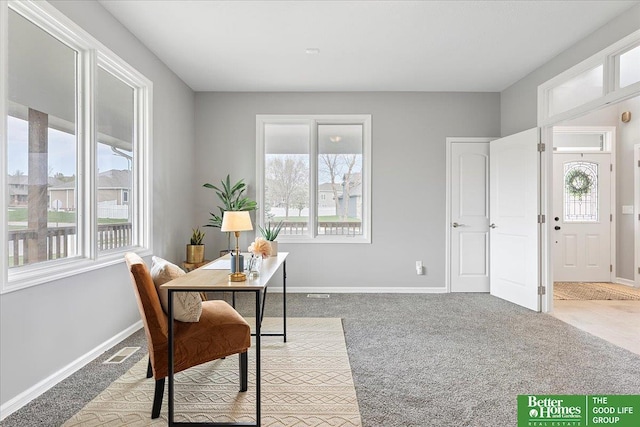 16831 Chandler St, Omaha, NE 68136 - carpeted office with plenty of natural light and baseboards