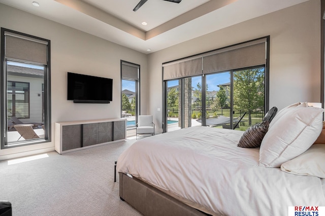 1520 S 218th St, Elkhorn, NE 68022 - carpeted bedroom with access to outside and recessed lighting