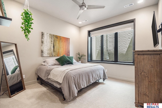 1520 S 218th St, Elkhorn, NE 68022 - bedroom featuring light colored carpet, baseboards, and a ceiling fan