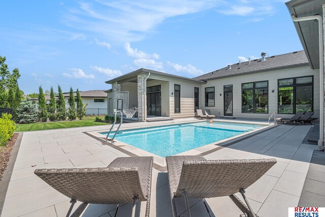 1520 S 218th St, Elkhorn, NE 68022 - swimming pool featuring a patio