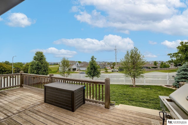 11051 Edgewater Dr, Papillion, NE 68046 - deck featuring a residential view