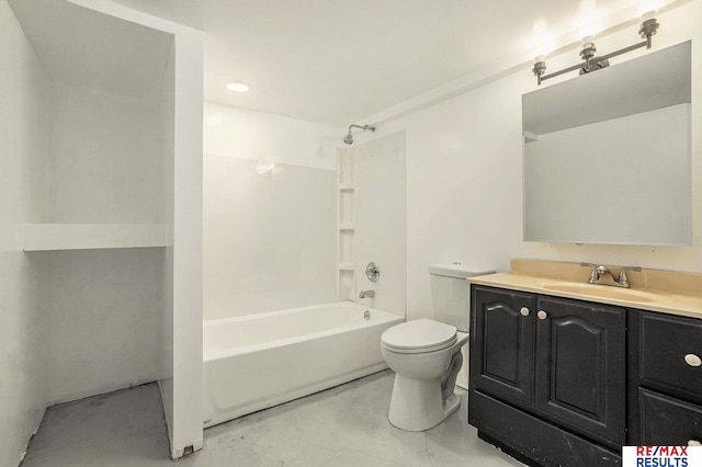 4709 Cuming St, Omaha, NE 68132 - full bath featuring vanity, shower / washtub combination, and toilet
