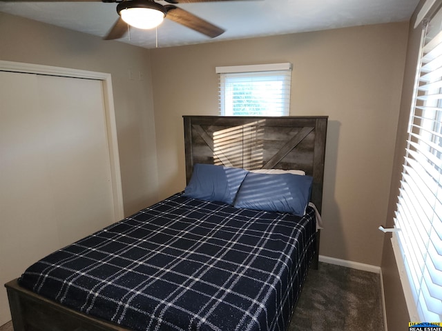 3608 S 87th Ave, Omaha, NE 68124 - carpeted bedroom with ceiling fan and baseboards