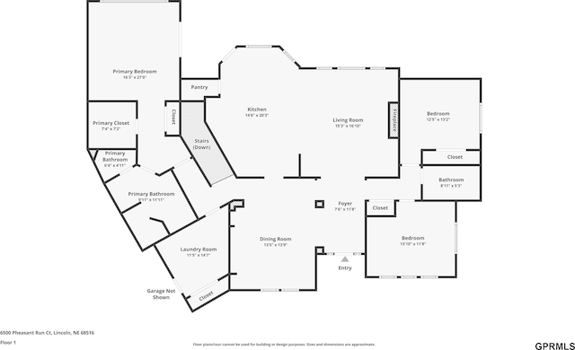 6500 Pheasant Run Ct, Lincoln, NE 68516 - room layout