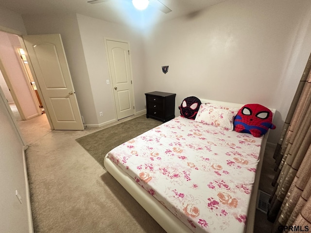 7014 N 89th St, Omaha, NE 68122 - bedroom with carpet flooring, ceiling fan, and baseboards