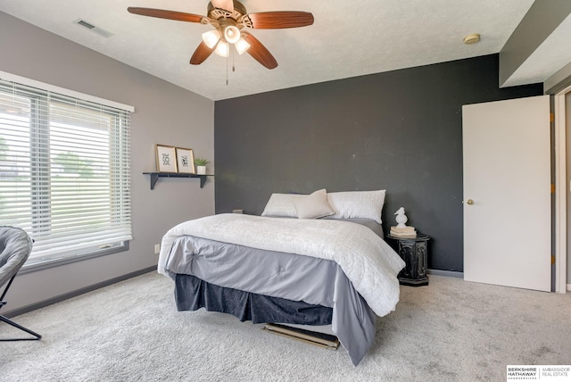 9711 S 176th St, Omaha, NE 68136 - bedroom with carpet flooring, baseboards, and ceiling fan