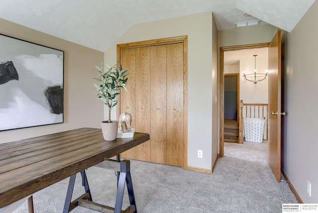 9711 S 176th St, Omaha, NE 68136 - office space with carpet, a chandelier, and baseboards