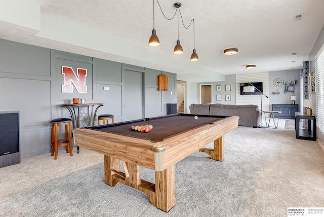 9711 S 176th St, Omaha, NE 68136 - recreation room featuring carpet flooring, pool table, and baseboards