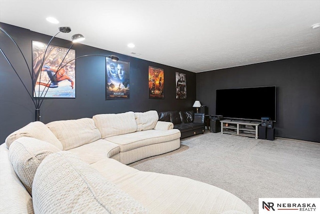 18402 Polk St, Omaha, NE 68135 - living room with carpet flooring and recessed lighting