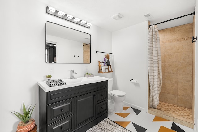 4706 S 187th Ave, Omaha, NE 68135 - bathroom with toilet, vanity, and tiled shower