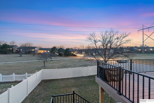4706 S 187th Ave, Omaha, NE 68135 - view of yard at dusk