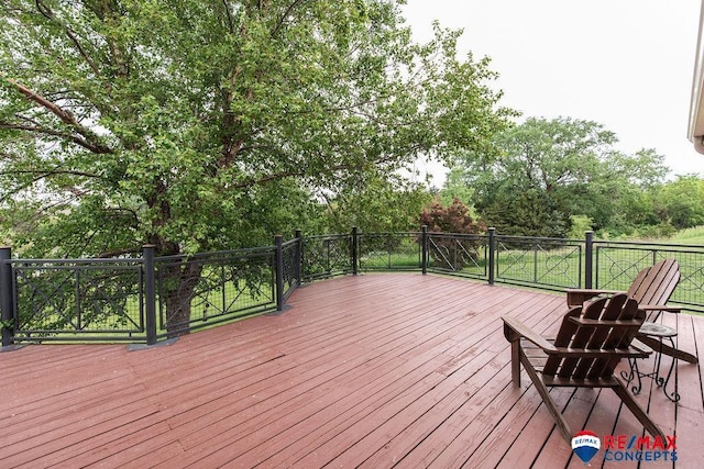 29300 S Golden Pond Rd, Firth, NE 68358 - wooden deck with view of scattered trees