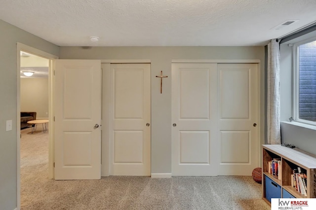 7237 Yankee Woods Dr, Lincoln, NE 68516 - carpeted bedroom featuring multiple closets and a textured ceiling