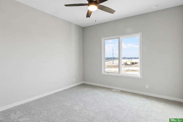 5408 N 196th Ave, Elkhorn, NE 68022 - carpeted empty room with a ceiling fan, baseboards, and a smoke detector