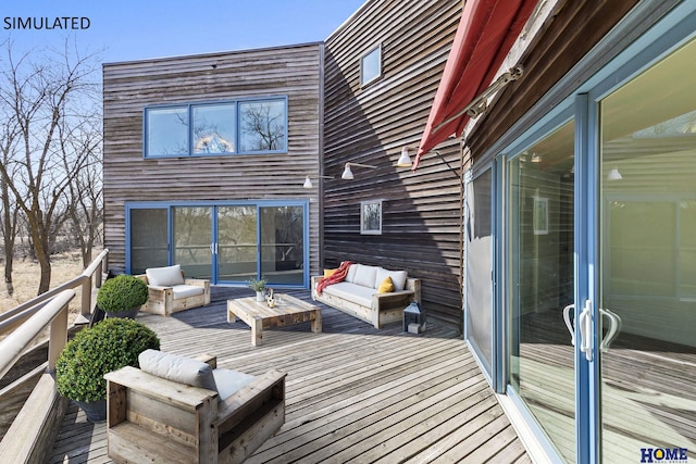 4144 S 88th St, Lincoln, NE 68520 - deck featuring an outdoor living space