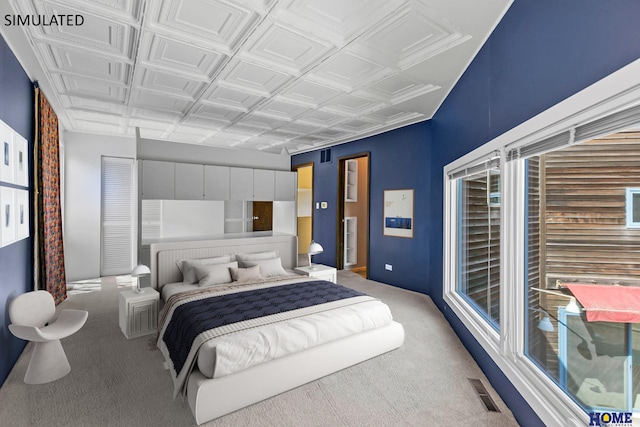 4144 S 88th St, Lincoln, NE 68520 - bedroom featuring an ornate ceiling and light colored carpet