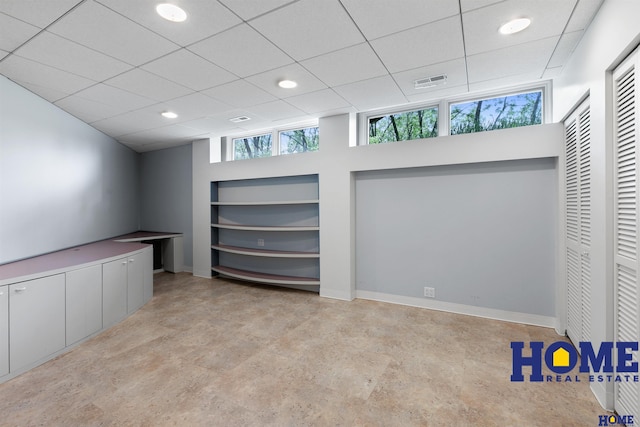 4144 S 88th St, Lincoln, NE 68520 - basement with recessed lighting, baseboards, and a drop ceiling
