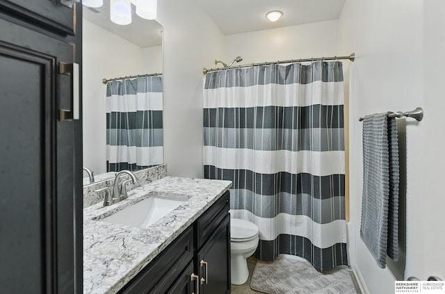 504 S 198th St, Elkhorn, NE 68022 - full bathroom with toilet, vanity, and a shower with curtain