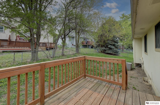 2211 Scarborough Dr, Bellevue, NE 68123 - view of wooden deck