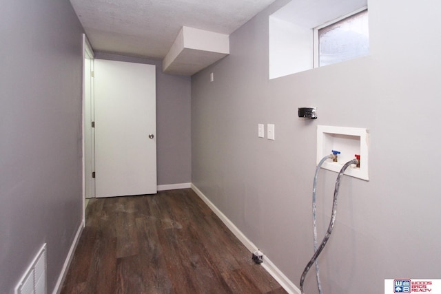 4530 N 72nd St, Lincoln, NE 68507 - laundry room with washer hookup, wood finished floors, and baseboards
