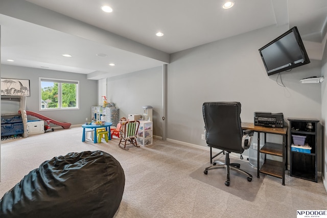 15921 Lake St, Omaha, NE 68116 - office featuring carpet, recessed lighting, and baseboards
