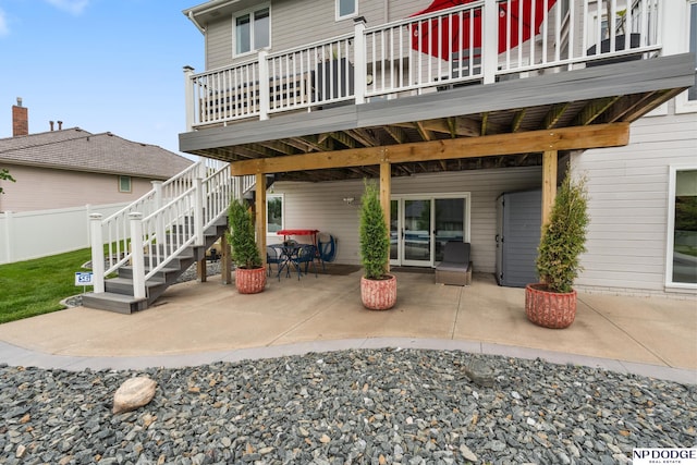 15921 Lake St, Omaha, NE 68116 - view of patio / terrace featuring a wooden deck