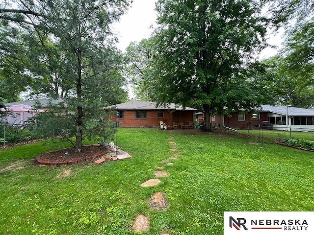 3840 X St, Lincoln, NE 68503 - view of yard