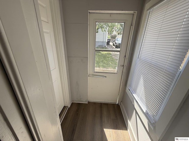 1322 S 21st St, Omaha, NE 68108 - doorway featuring dark wood finished floors