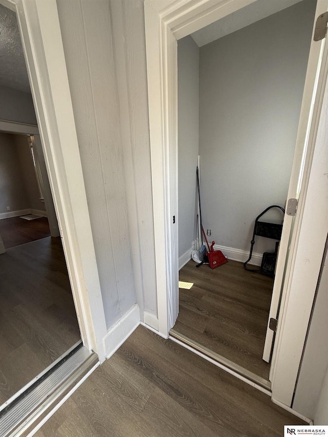 1322 S 21st St, Omaha, NE 68108 - staircase featuring wood finished floors and baseboards