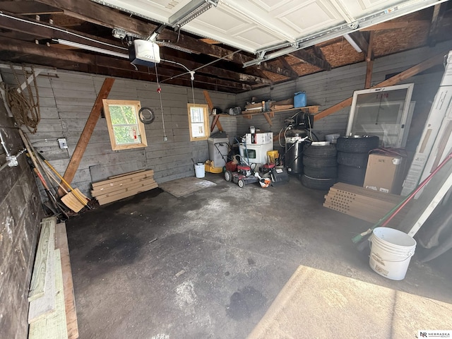 1322 S 21st St, Omaha, NE 68108 - garage featuring a garage door opener