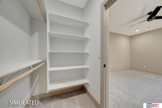 9350 S 86th St, Lincoln, NE 68526 - spacious closet featuring carpet and ceiling fan