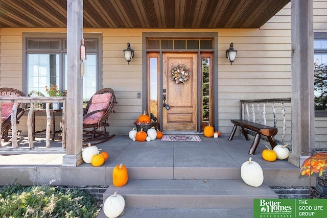 3860 Shady Bend Rd, Grand Island, NE 68801 - doorway to property with a porch