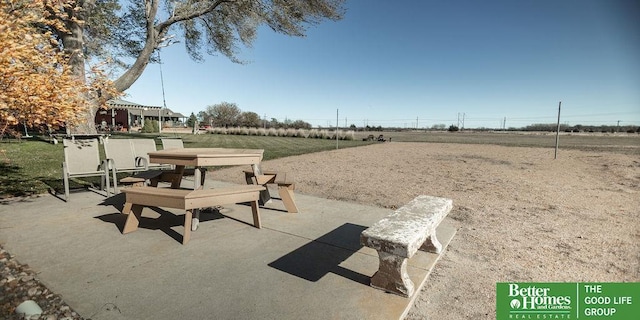 3860 Shady Bend Rd, Grand Island, NE 68801 - view of patio / terrace with a view of countryside