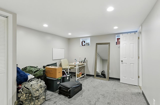 115 N 38th Ave, Omaha, NE 68131 - office area with carpet floors and recessed lighting