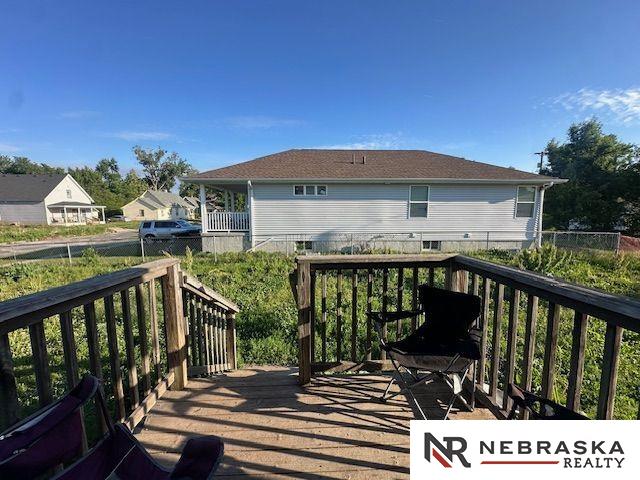 1703 Manderson St, Omaha, NE 68110 - view of wooden deck