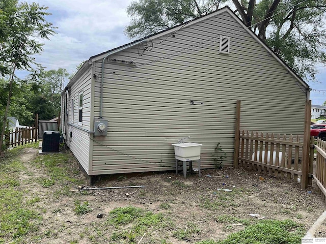 6796 Charles St, Omaha, NE 68132 - view of side of property featuring central AC unit