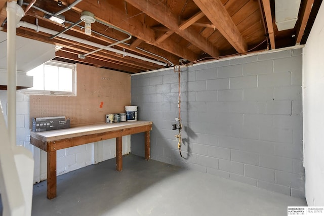 3948 N 54th St, Omaha, NE 68104 - below grade area with a workshop area