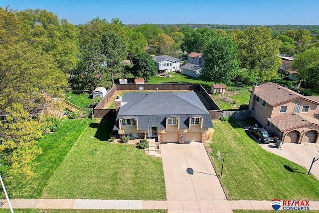 2430 Jameson St S, Lincoln, NE 68512 - view from above of property featuring a forest