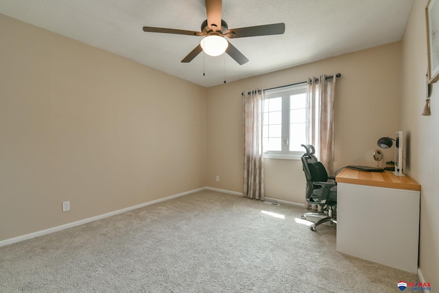 2430 Jameson St S, Lincoln, NE 68512 - carpeted office space with ceiling fan and baseboards