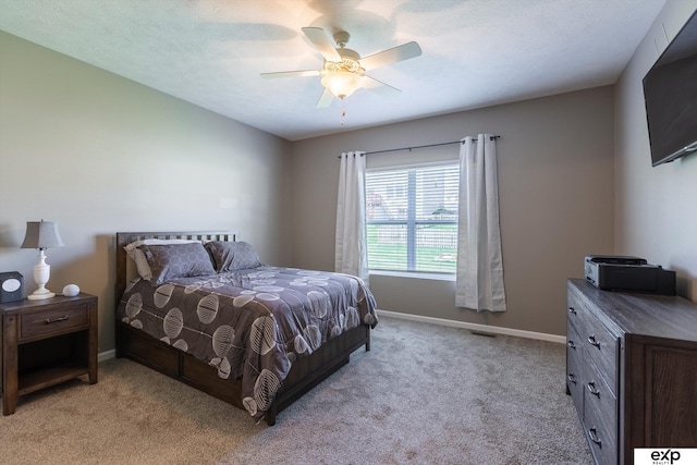 5614 N 177th St, Omaha, NE 68116 - bedroom with light carpet, baseboards, and a ceiling fan
