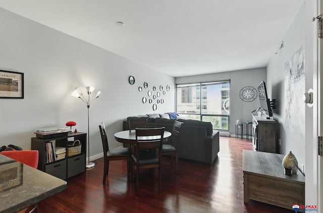 3201 Dodge Ct Unit 5412, Omaha, NE 68131 - dining room featuring dark wood finished floors