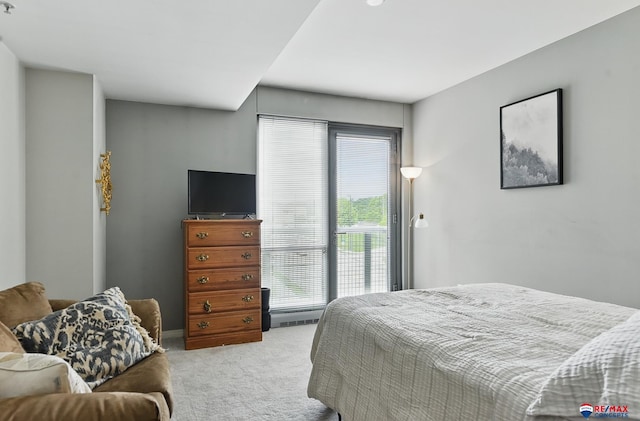 3201 Dodge Ct Unit 5412, Omaha, NE 68131 - carpeted bedroom with access to exterior