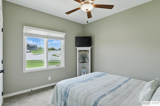 235 N 10th Ave, Springfield, NE 68059 - bedroom featuring carpet flooring, baseboards, and ceiling fan