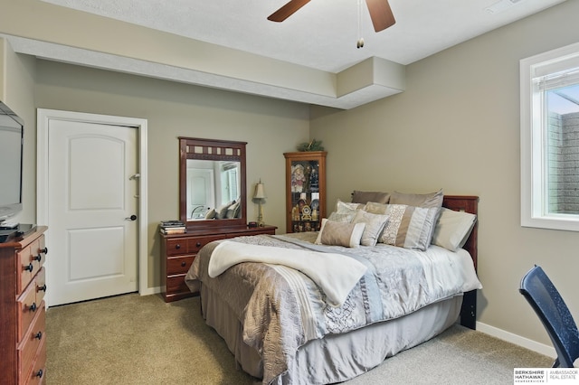 235 N 10th Ave, Springfield, NE 68059 - bedroom featuring carpet, baseboards, and ceiling fan