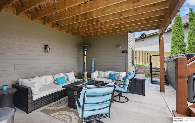 235 N 10th Ave, Springfield, NE 68059 - view of patio with an outdoor hangout area