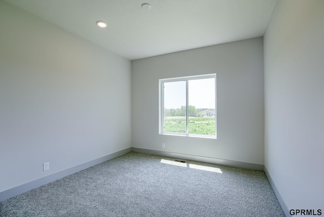 20145 S St, Omaha, NE 68135 - carpeted empty room featuring baseboards and recessed lighting