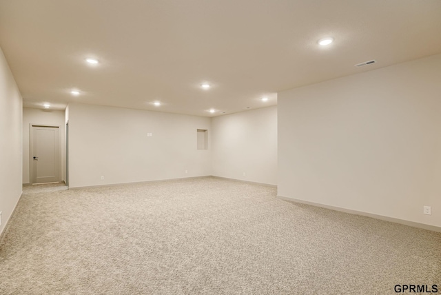 20145 S St, Omaha, NE 68135 - empty room featuring recessed lighting, light carpet, and baseboards